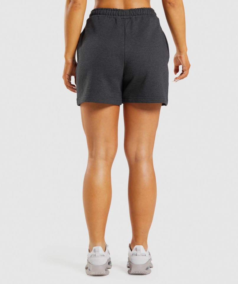 Women's Gymshark Rest Day Sweats Shorts Black | NZ 2PRQBY